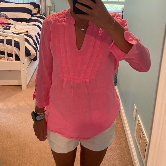 Vineyard Vines Linen Tunic Top - Picture 11 of 12